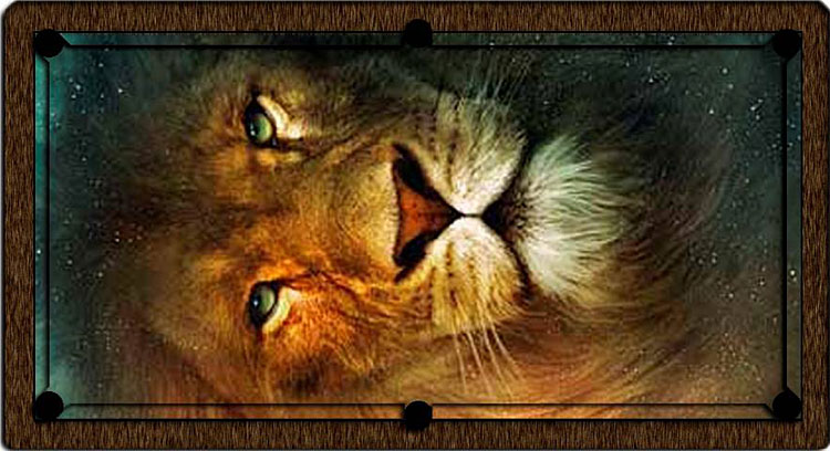 Lion Head ArtScape Custom Pool Table Felt